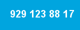 929 123 88 17 929 123 88 17